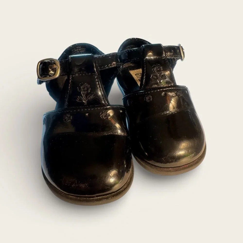 Gymboree BLACK PATENT Mary Janes Toddler Size 4